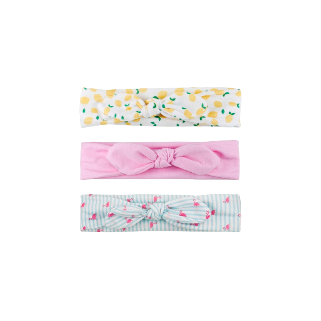 KHRISTIE® 3-PACK PRINT & SOLID BOW HEADWRAPS