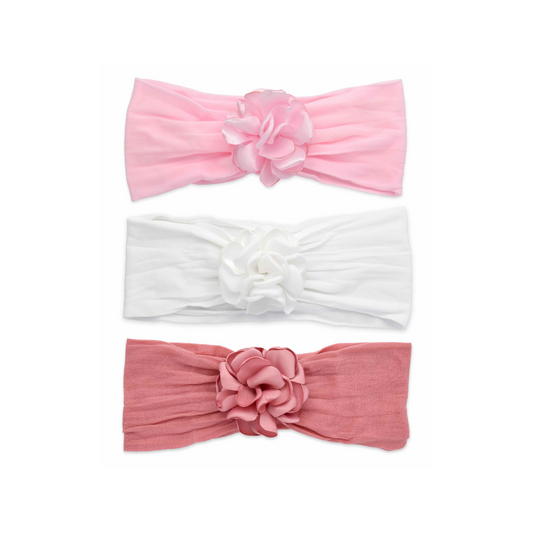 KHRISTIE® 3-PACK SILKY FLOWER HEADWRAPS