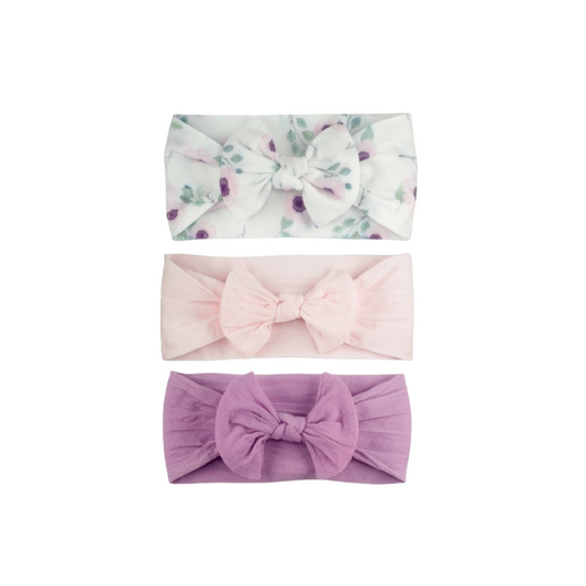 KHRISTIE® 3-PACK PRINT & SOLID BOW HEADWRAPS