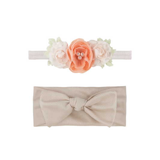 KHRISTIE® 2-PACK ROSETTES AND BOW HEADWRAPS